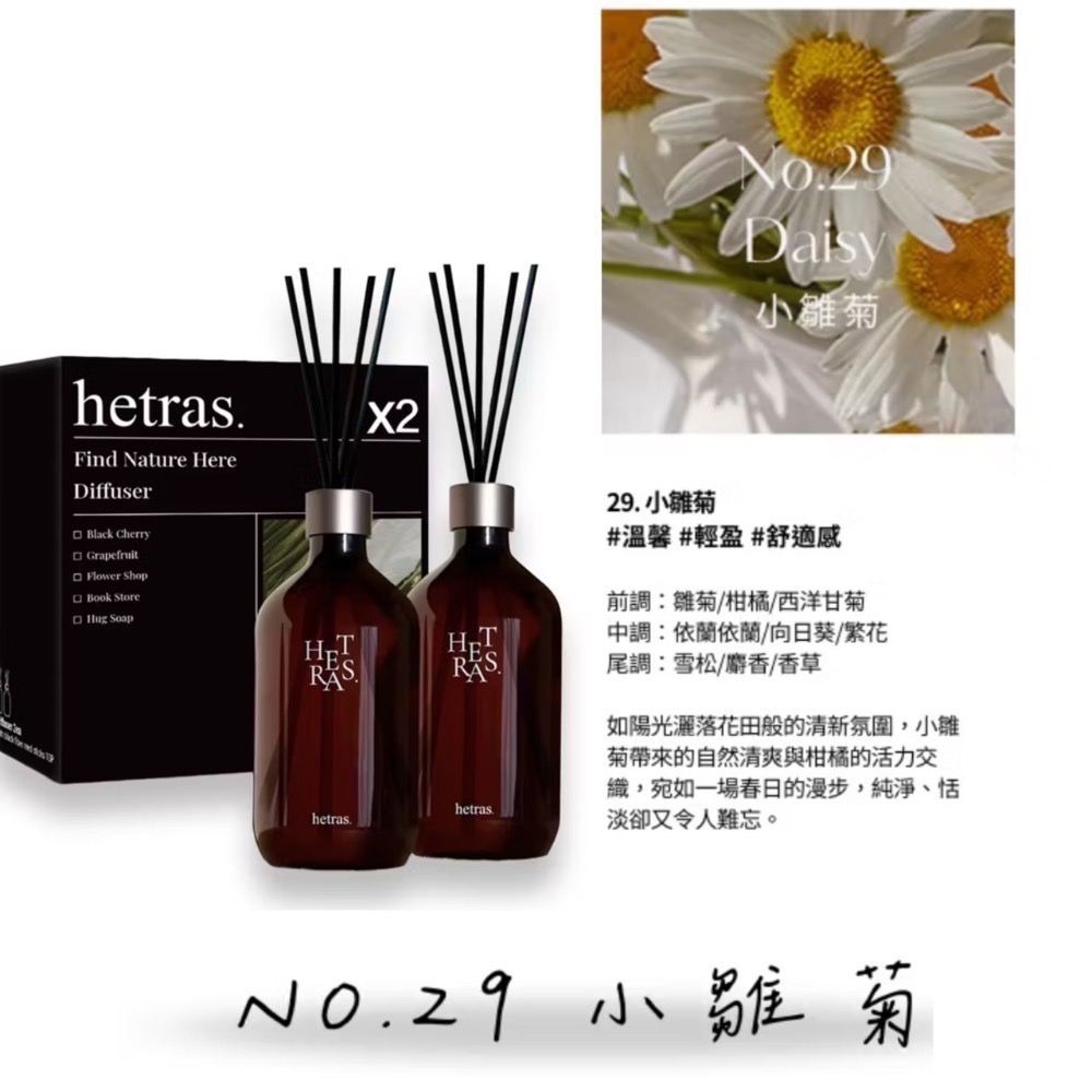 現貨 韓國🇰🇷【hetras】首席調香師擴香兩入組 （500ml*2）擴香瓶 香氛 室內芳香 韓系擴香 質感擴香瓶-規格圖10