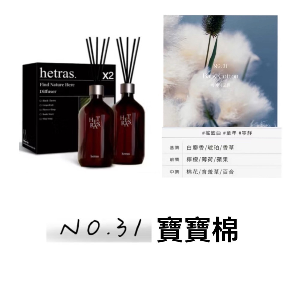 現貨 韓國🇰🇷【hetras】首席調香師擴香兩入組 （500ml*2）擴香瓶 香氛 室內芳香 韓系擴香 質感擴香瓶-規格圖10