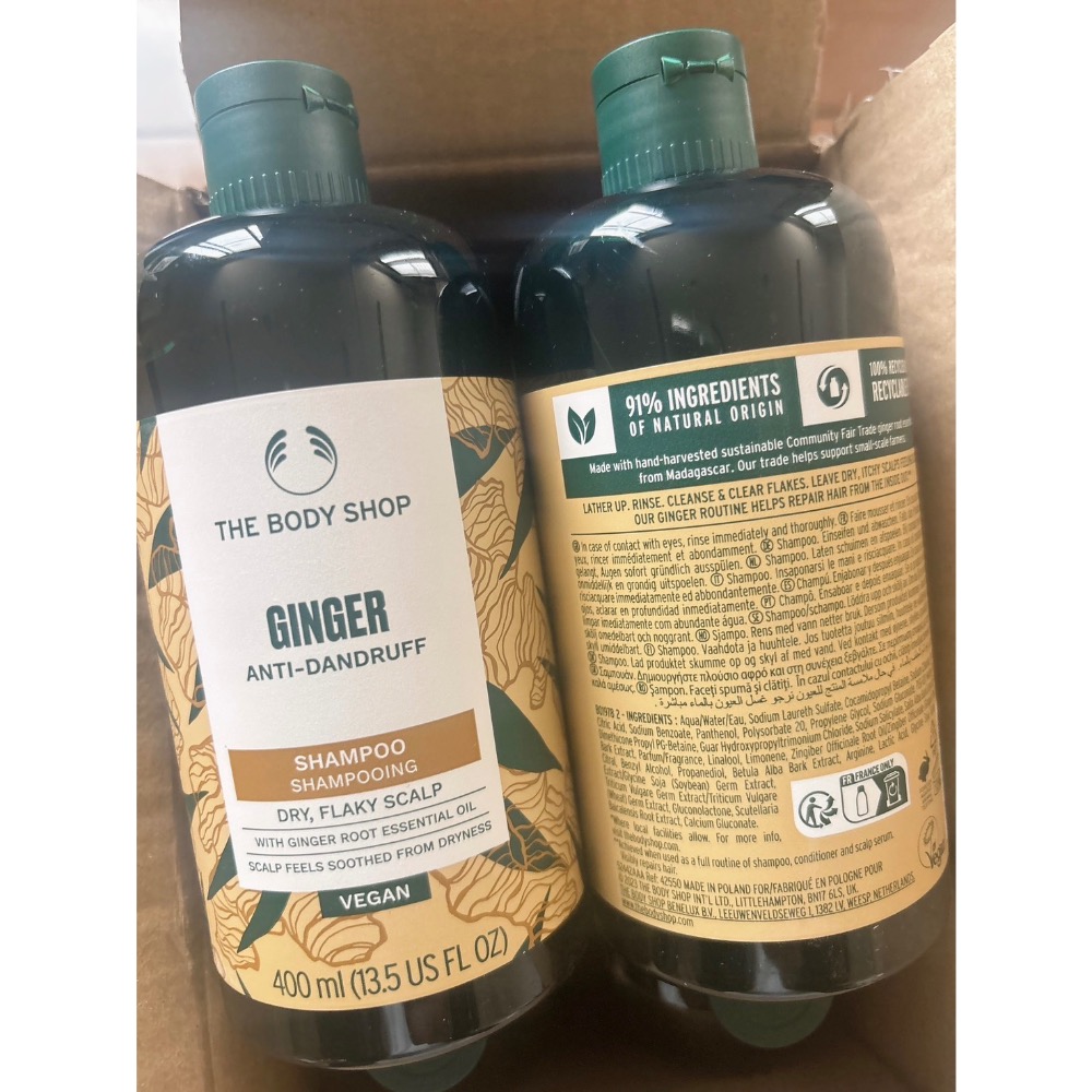 ￼現貨寄出🔥 最低價 最新版 The Body Shop 生薑洗髮精 薑根鏗活調理洗髮精 400ml 洗髮精-細節圖8