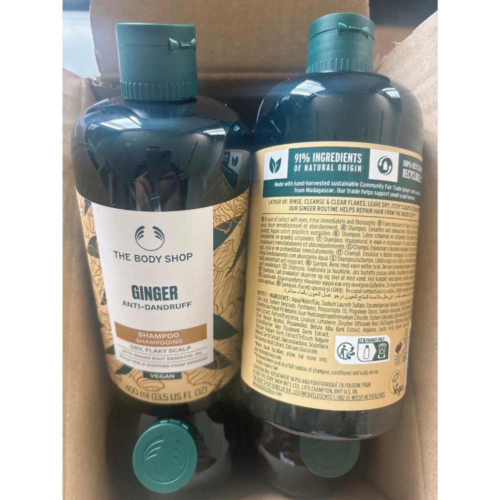 ￼現貨寄出🔥 最低價 最新版 The Body Shop 生薑洗髮精 薑根鏗活調理洗髮精 400ml 洗髮精-細節圖9