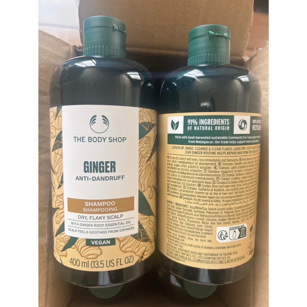 ￼現貨寄出🔥 最低價 最新版 The Body Shop 生薑洗髮精 薑根鏗活調理洗髮精 400ml 洗髮精-細節圖5