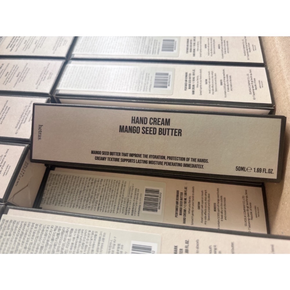 現貨 正品 韓國 hetras.芒果籽奶油香氛護手霜50ml ｜奶油果香 水潤不黏膩（全新期效）-細節圖6