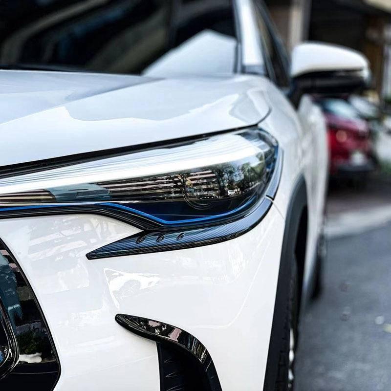 COROLLA CROSS 配件 豐田 toyota  大燈眉 大燈飾條 大燈下飾條 卡夢 裝飾 CROSS大燈眉-細節圖2