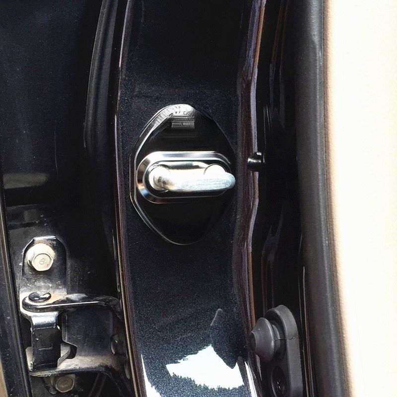 Mazda 馬自達 門鎖蓋全車系通用不銹鋼 CX5 CX3 MX5 Mazda 2/ 3 /5/6 4入裝-細節圖3