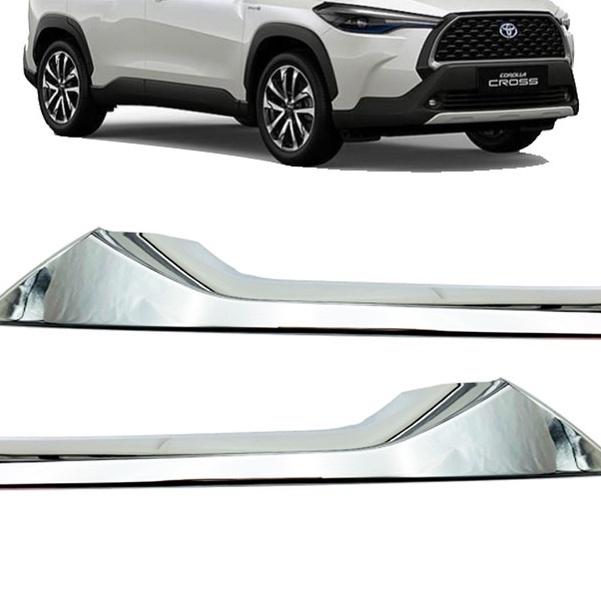 豐田 TOYOTA 2020 2021 Corolla Cross 中網飾條 水箱罩飾條 車頭裝飾 水箱護罩 中網 鍍烙-細節圖3