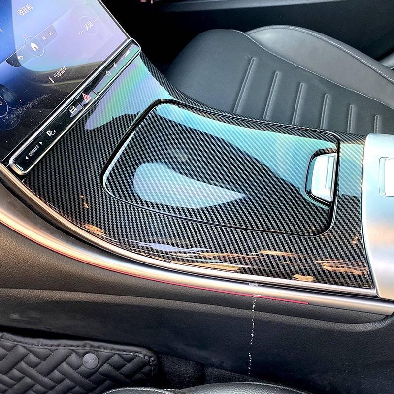 賓士 BENZ W206 C 中控面板 排檔框 中控飾板 碳纖維紋 C200 C250 C300 面板 保護  中控-細節圖2