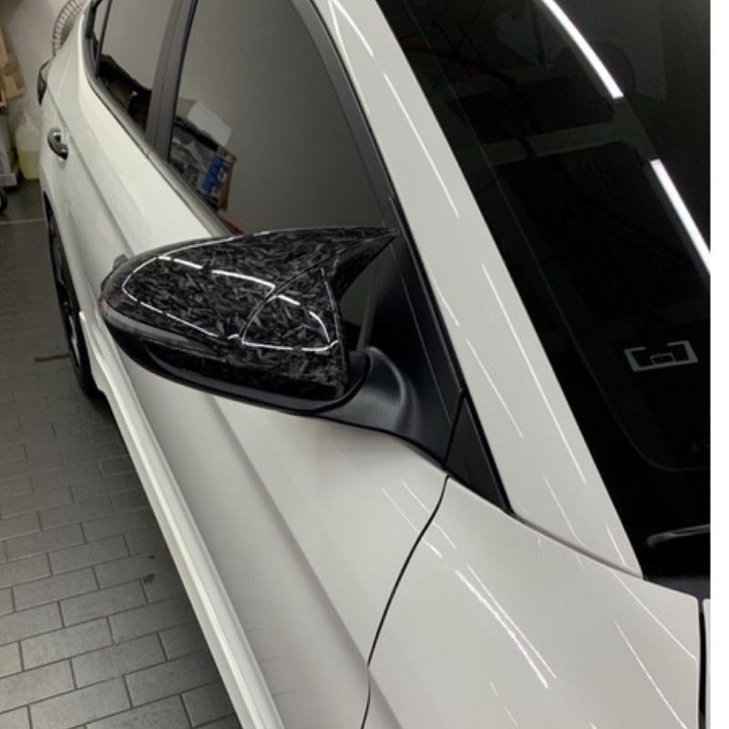 現代 HYUNDAI 新elantra 6代 6.5代 後視鏡蓋  牛角後視鏡蓋 後視鏡罩 牛角倒車鏡 改裝 鍛造碳纖維-細節圖6