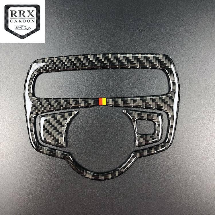 BENZ賓士碳纖維C級大燈開關座W205 C300 GLC開關座改裝 碳纖維大燈開關裝飾框內飾改裝超讚-細節圖2