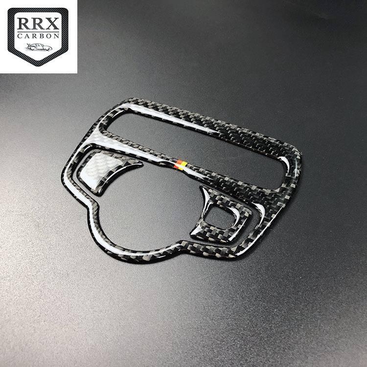 BENZ賓士碳纖維C級大燈開關座W205 C300 GLC開關座改裝 碳纖維大燈開關裝飾框內飾改裝超讚-細節圖3