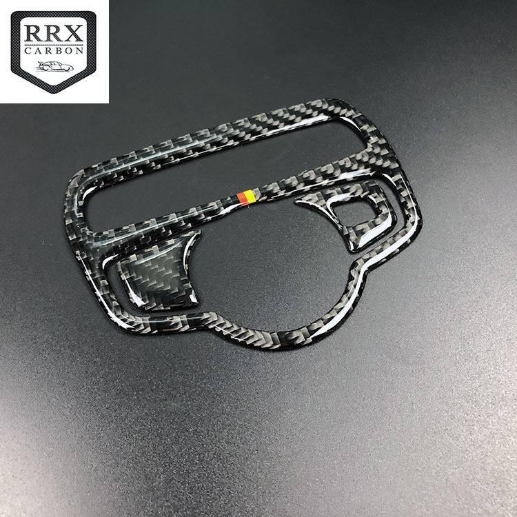 BENZ賓士碳纖維C級大燈開關座W205 C300 GLC開關座改裝 碳纖維大燈開關裝飾框內飾改裝超讚-細節圖4