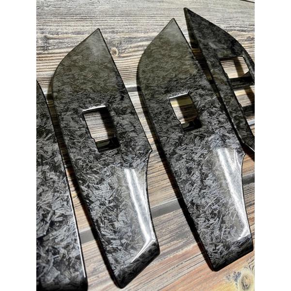 TOYOTA豐田5代RAV4電動窗飾板貼 RAV4五代 3M鍛造碳纖 鍛造卡夢紋 飾板保護貼 飾板 造型貼膜 內扶手貼-細節圖2