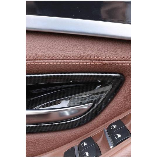 BMW F10 520 523 528 535 520D 碳纖維內門碗飾蓋 內把手飾板 拉手 門碗 手把 內門把-細節圖4