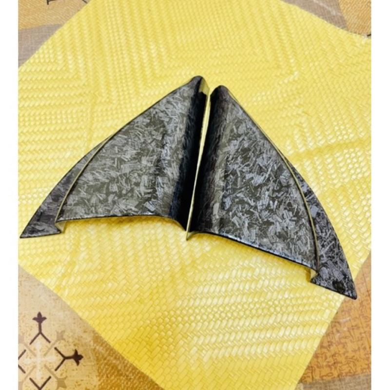 -Elantra SPORT 鍛造碳車門前三角裝飾框領動專用車窗內三角電鍍亮片貼內飾改裝 SUPER ELANTRA-細節圖3