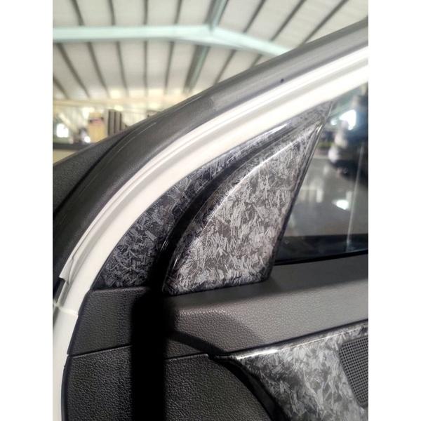 -Elantra SPORT 鍛造碳車門前三角裝飾框領動專用車窗內三角電鍍亮片貼內飾改裝 SUPER ELANTRA-細節圖4