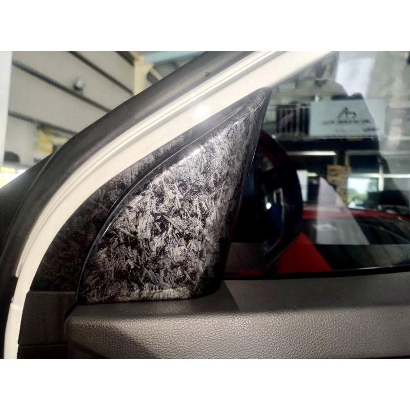 -Elantra SPORT 鍛造碳車門前三角裝飾框領動專用車窗內三角電鍍亮片貼內飾改裝 SUPER ELANTRA-細節圖6