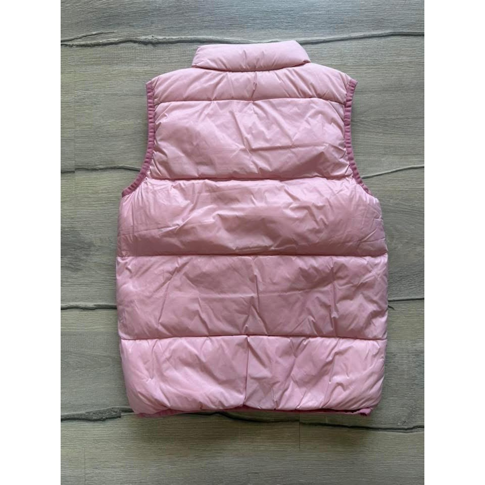 麗嬰房6號120cm雙面穿羽絨背心（粉）-細節圖2
