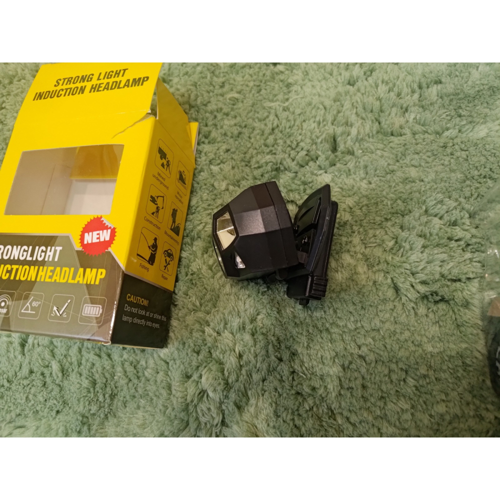 全新未使用 FAST頭燈戰術頭盔 多檔位 XPE+COB強光 防水設計 感應信號燈 TYPE-C 充電-細節圖3
