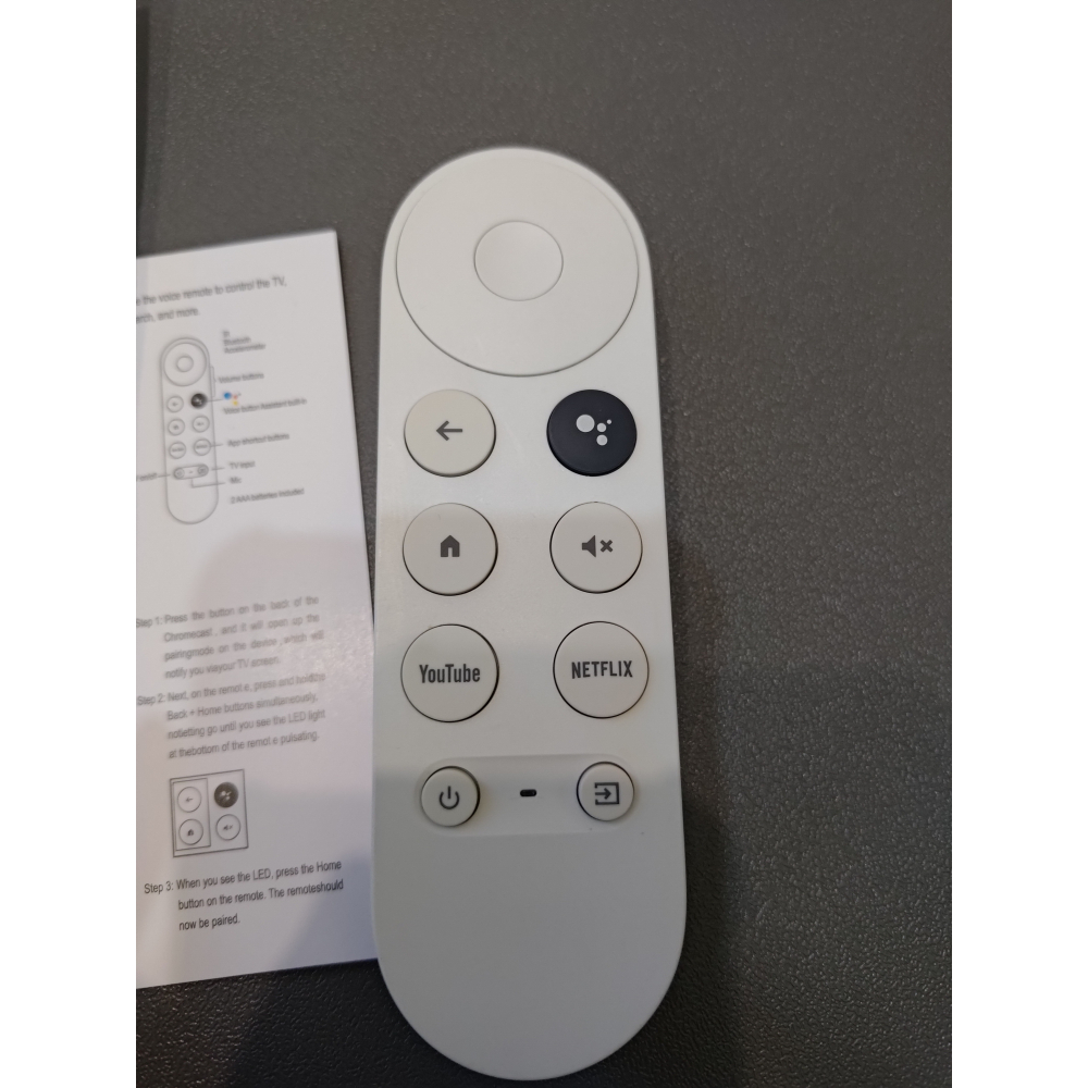 二手良品 原廠9成新 台灣現貨 Chromecast with Google TV 第四代控制器 遙控器-細節圖2