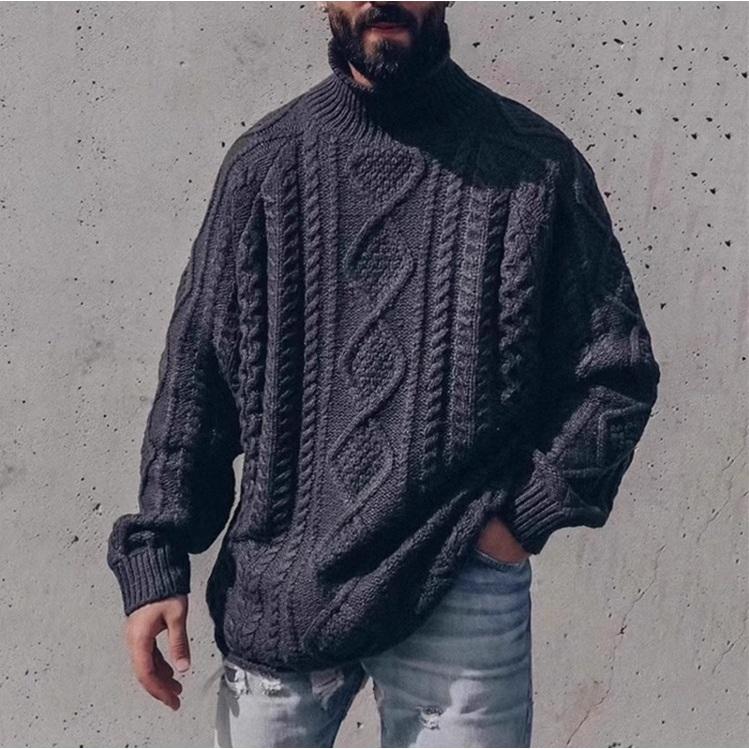 SWEATER 潮流 上衣 麻花 針織衫 毛衣-細節圖2