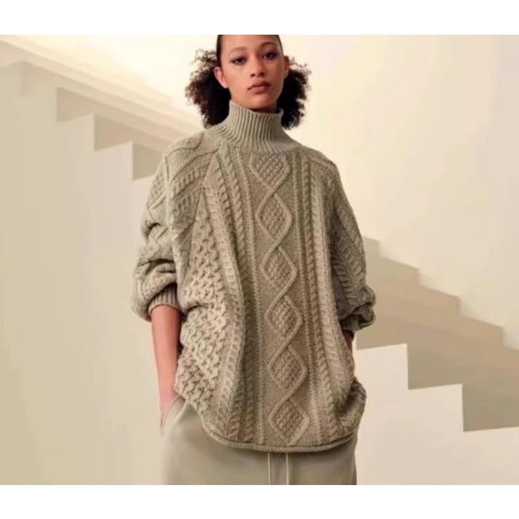 SWEATER 潮流 上衣 麻花 針織衫 毛衣-細節圖4