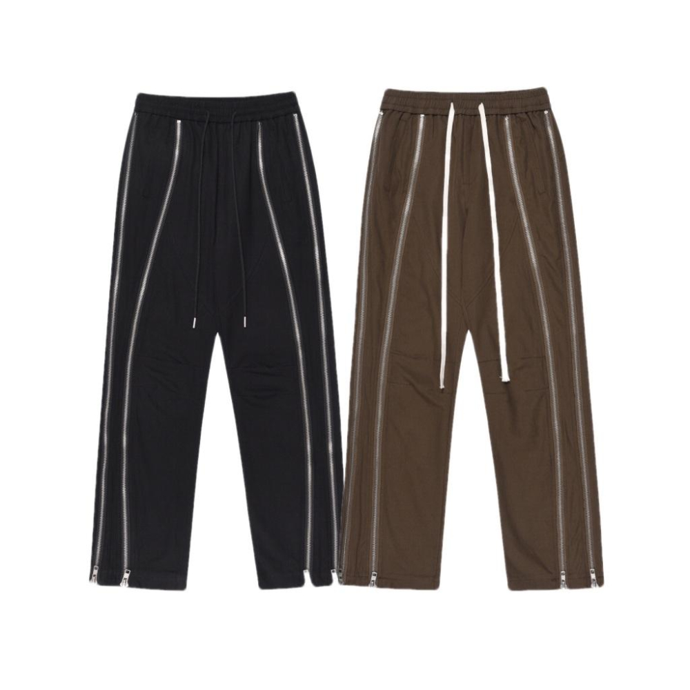 潮流 雙拉鍊 休閒褲 長褲-細節圖3