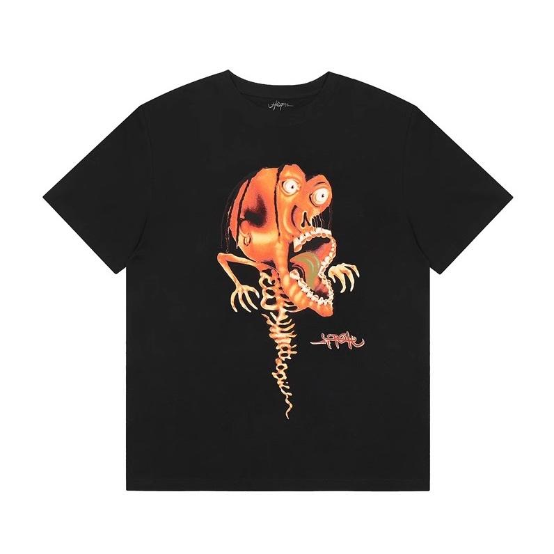 半骷髏怪 圖案 烏托邦 潮流 上衣 T-SHIRT 短袖 TEE-細節圖2