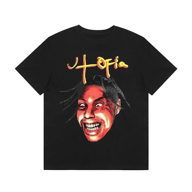 KANYE TRAVIS 嘻哈 歌手 人物 塗鴉 JACK 潮流 上衣 T-SHIRT 短袖TEE-細節圖2