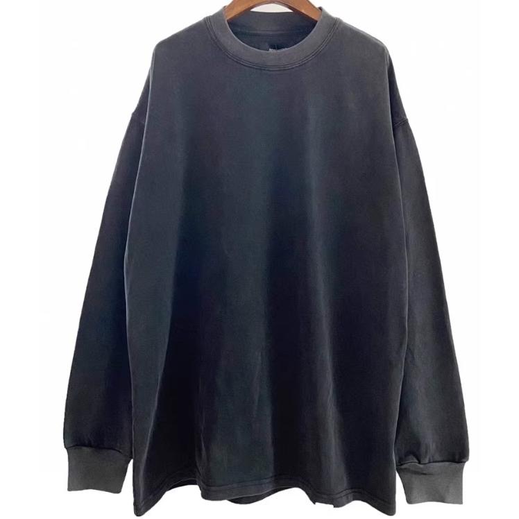 復古 水洗 LONG SLEEVE 潮流 上衣 長袖 TEE-細節圖2