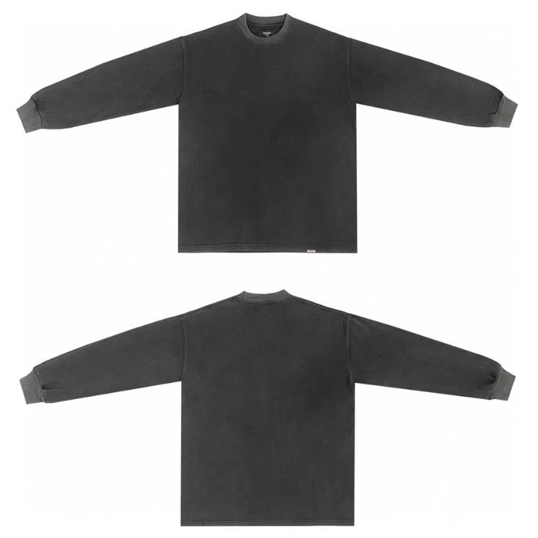 復古 水洗 LONG SLEEVE 潮流 上衣 長袖 TEE-細節圖3