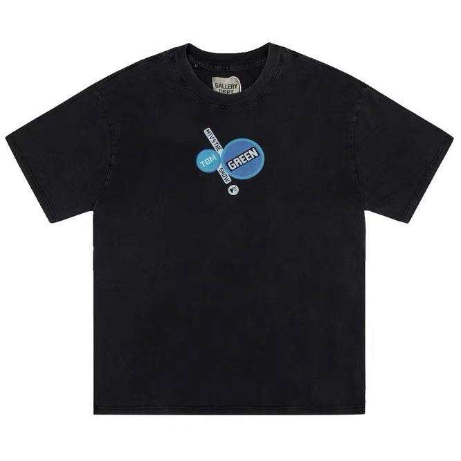 復古 水洗 字母 燙金 汽車 人臉 gallery dept 潮流 上衣 T-SHIRT 短袖TEE-細節圖4