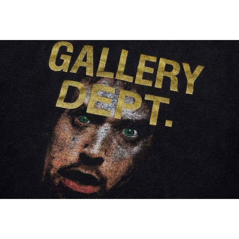 復古 水洗 字母 燙金 汽車 人臉 gallery dept 潮流 上衣 T-SHIRT 短袖TEE-細節圖7