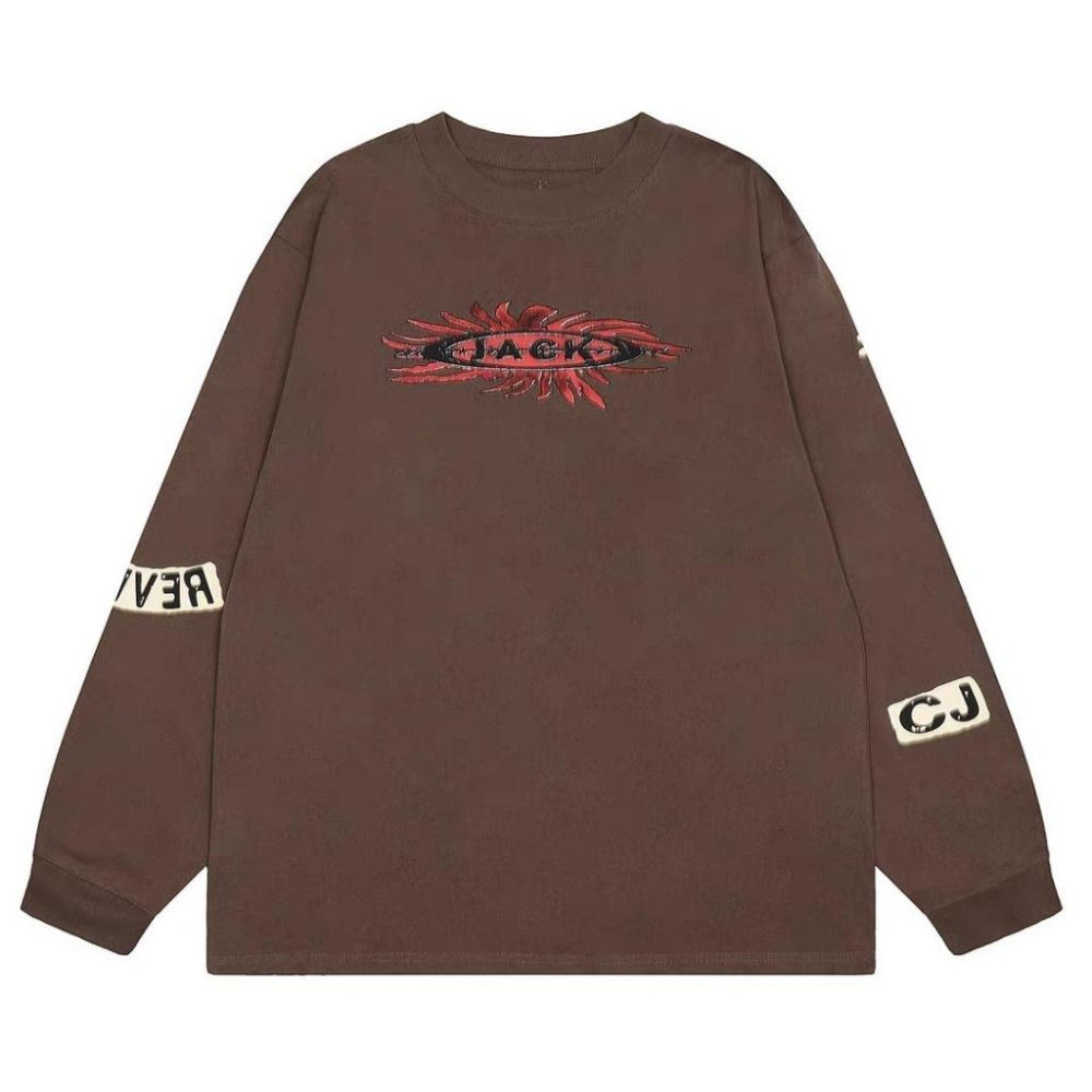 KANYE TRAVIS 字母 骨頭 塗鴉 潮流 上衣 LONG SLEEVE 長袖 TEE-細節圖2