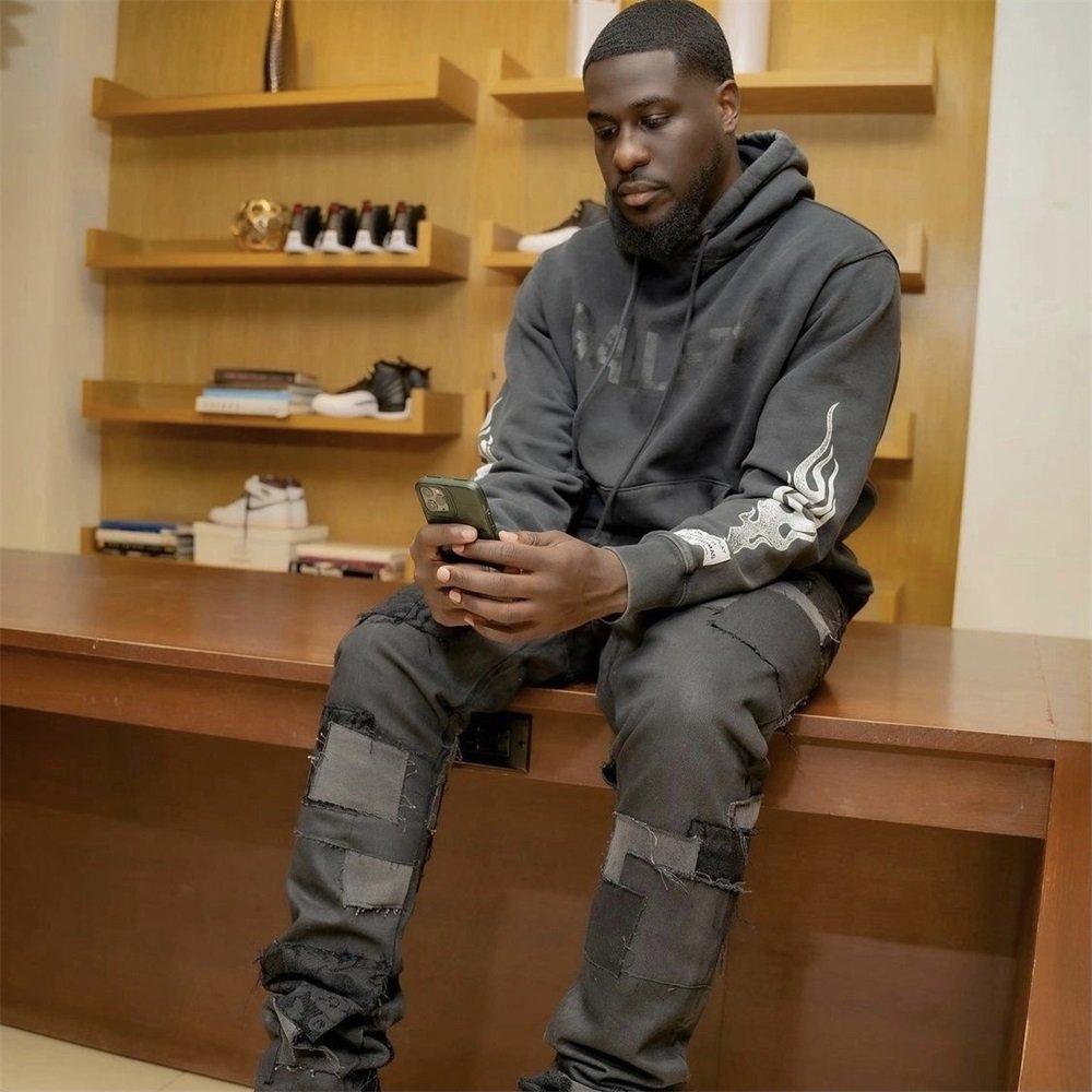 SWEATSHIRT HOODIE FLAMES 火焰 gallery dept 上衣 連帽 帽TEE 長袖-細節圖2