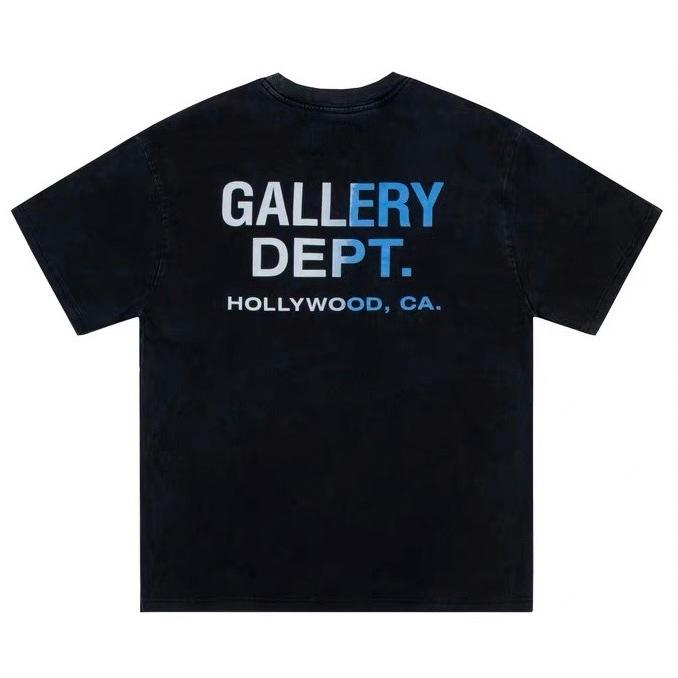 復古 水洗 字母 漸層色 潮流 上衣 T-SHIRT 短袖 TEE-細節圖5