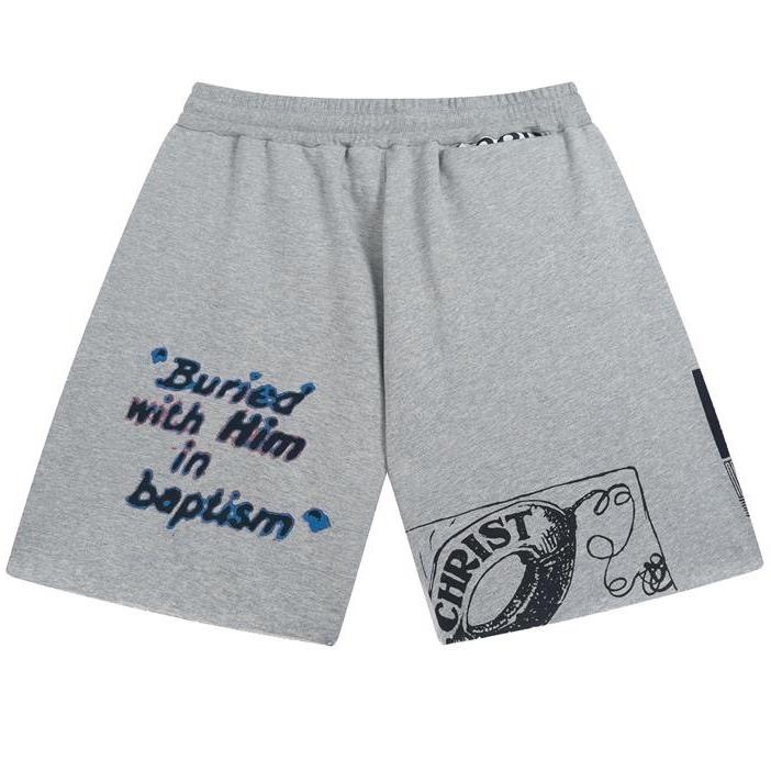 SHORTS 聯名 字母 圖案 rrr123 潮流 休閒褲 短褲-細節圖2