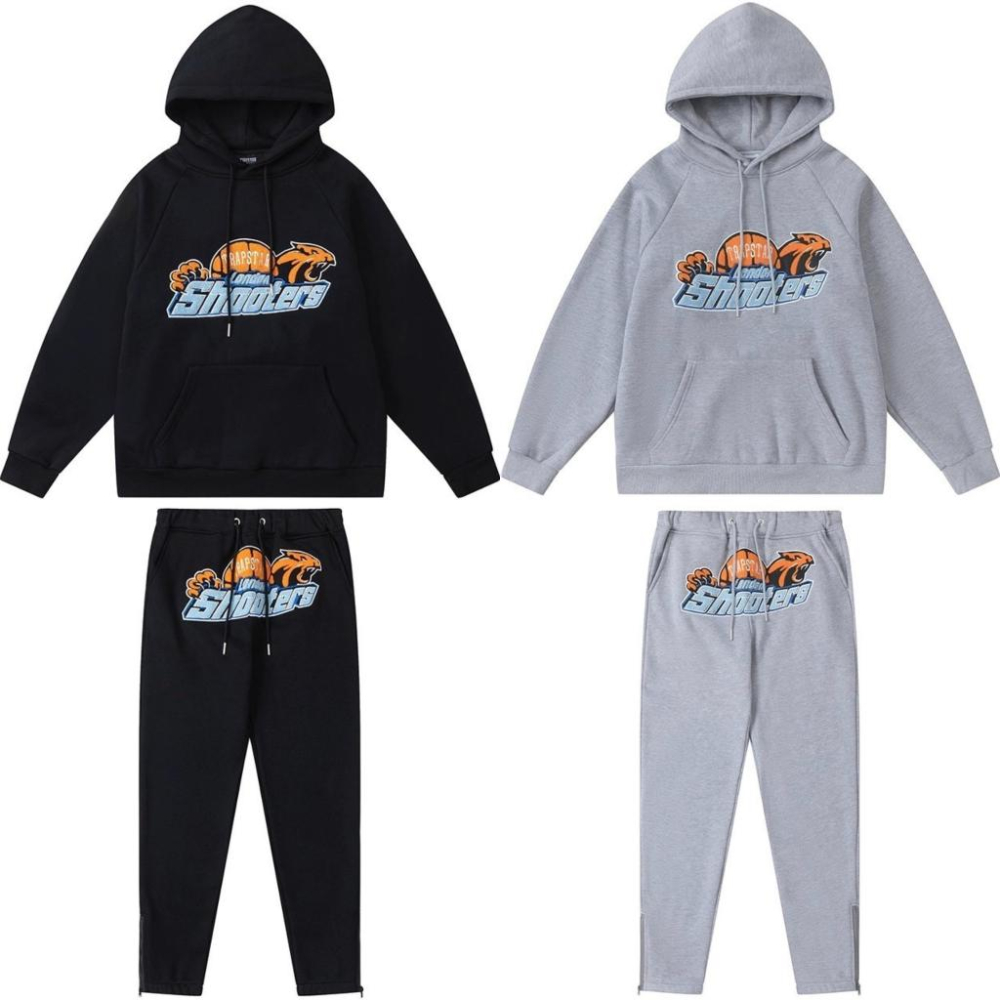 SWEATSHIRT HOODIE 刺繡 SHOOTERS 黑豹 連帽 長袖 帽TEE 長褲 套裝-細節圖2