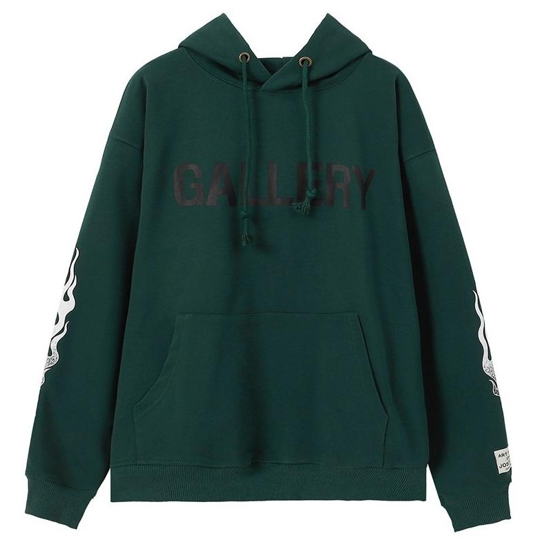 SWEATSHIRT HOODIE 火焰 字母 gallery dept 上衣 連帽 長袖 帽TEE-細節圖4