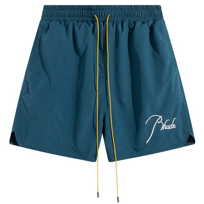 SHORTS 字母 刺繡 BERMUDA 潮流 休閒褲 沙灘褲 短褲-細節圖2