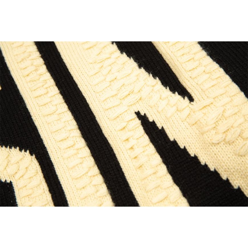 KNIT SWEATER SIN 字母 破壞 針織衫 毛衣-細節圖7