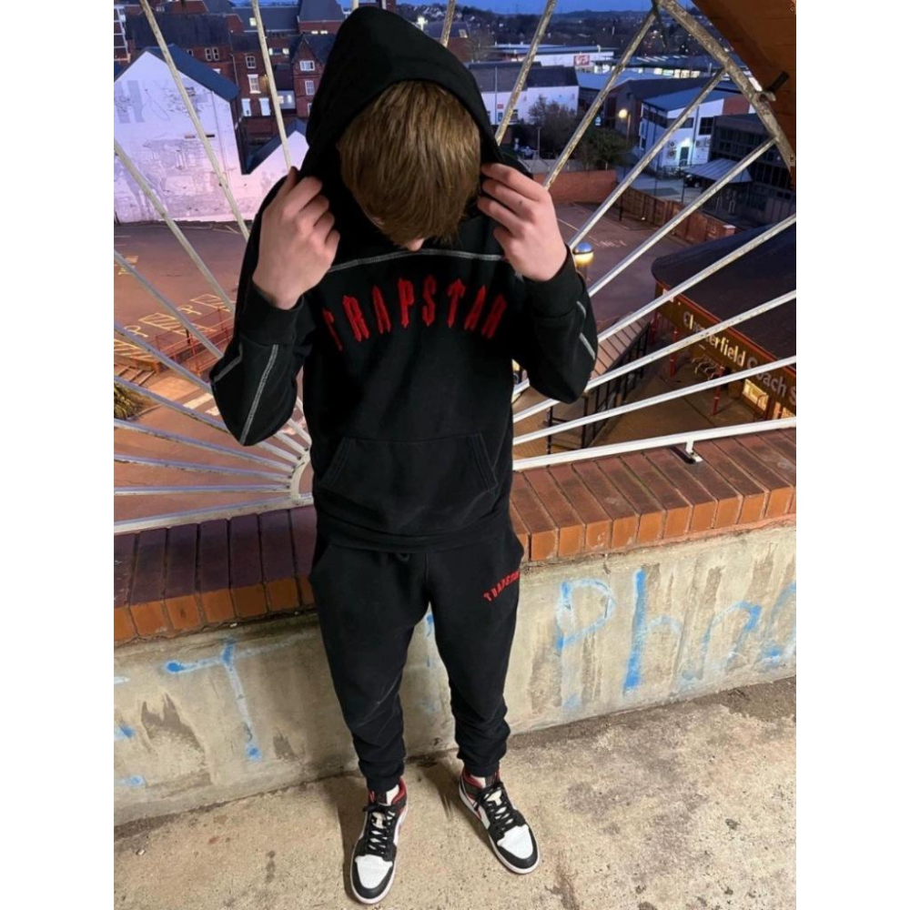 SWEATSHIRT HOODIE 刺繡 漸層 英文 字母 連帽 長袖 帽TEE 長褲 套裝-細節圖7