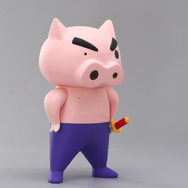 全新現貨 BANDAI PLEX 蠟筆小新 軟膠公仔 肥嘟嘟左衛門 25cm 不理不理左衛門收藏公仔-細節圖2