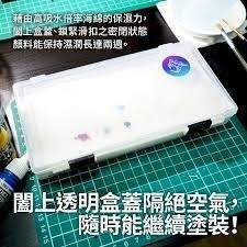 白色木馬號好用工具 WBT0004 水漆專用 濕式調色盤 濕盤 附吸水海綿/20張調色紙 模型工具-細節圖5