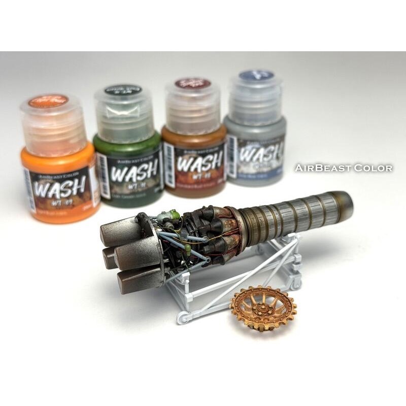AirBeast Color 水性壓克力系顏料 舊化風化效果 WASH 漬洗液 17色 25ml-細節圖2