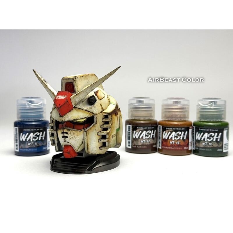 AirBeast Color 水性壓克力系顏料 舊化風化效果 WASH 漬洗液 17色 25ml-細節圖3