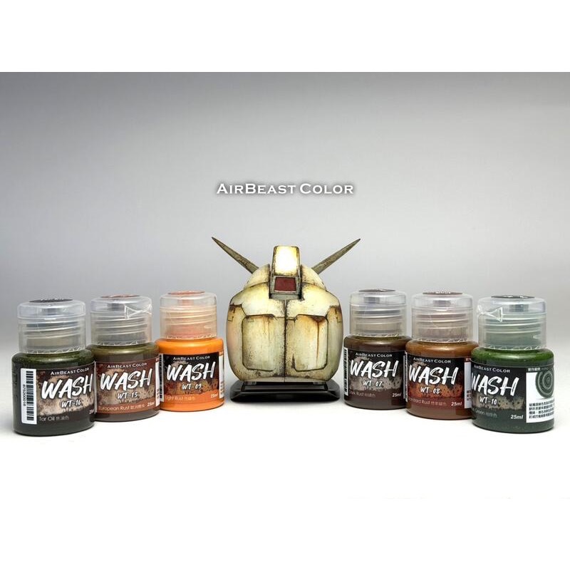 AirBeast Color 水性壓克力系顏料 舊化風化效果 WASH 漬洗液 17色 25ml-細節圖4
