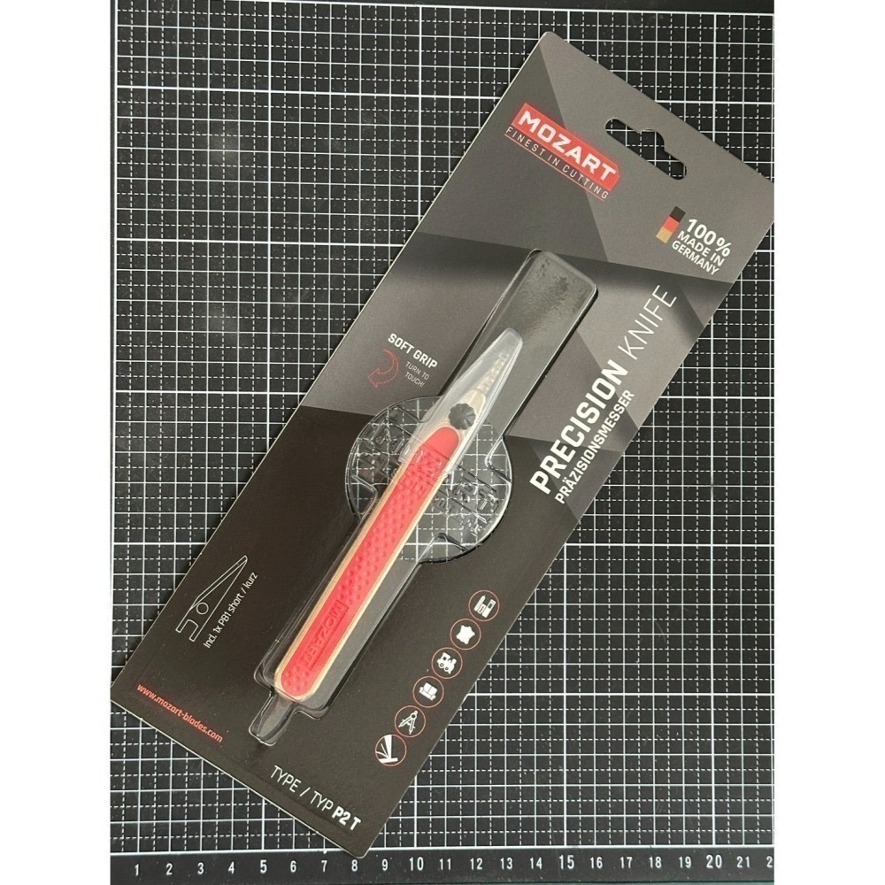 德國 MOZART Blades 莫札特 大紅 小紅 Hobby Knife 模型刀 工藝刀 手柄 補充刀片-細節圖3