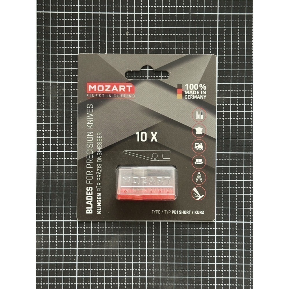 德國 MOZART Blades 莫札特 大紅 小紅 Hobby Knife 模型刀 工藝刀 手柄 補充刀片-細節圖5