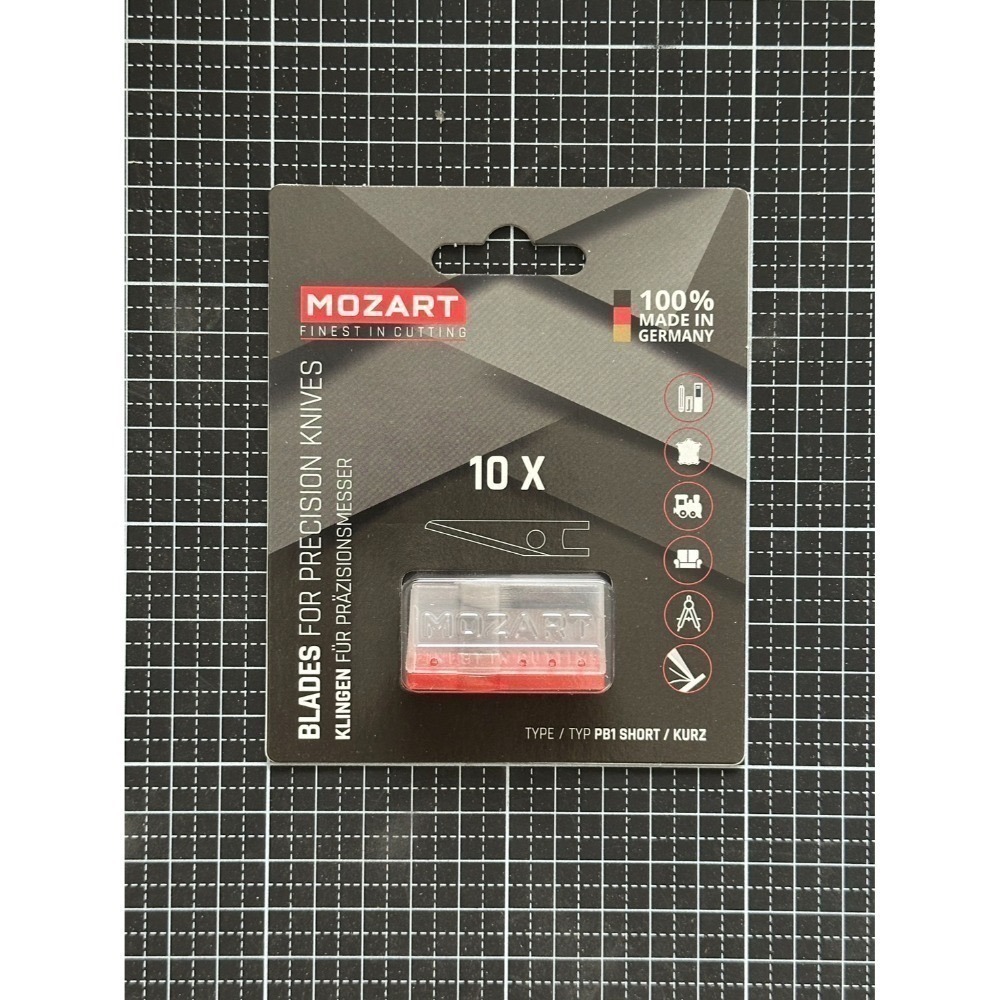 德國 MOZART Blades 莫札特 大紅 小紅 Hobby Knife 模型刀 工藝刀 手柄 補充刀片-規格圖8