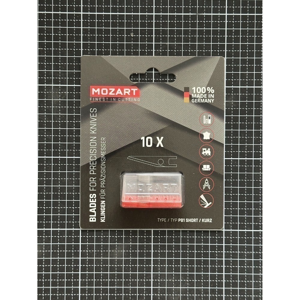 德國 MOZART Blades 莫札特 大紅 小紅 Hobby Knife 模型刀 工藝刀 手柄 補充刀片-規格圖8