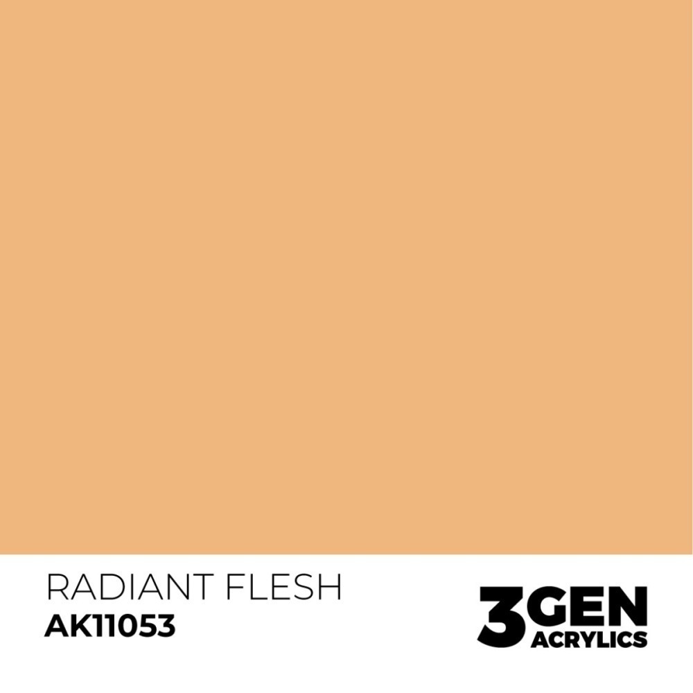 西班牙 AK 3GEN 第三代水性壓克力顏料 健康膚色 RADIANT FLESH AK11053 橘標-細節圖3